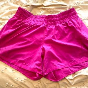 Lululemon 5” Track That shorts Pink